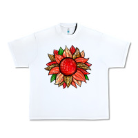 White strawberry sunflower Urban Heavy Tee - Zillion Design Studio