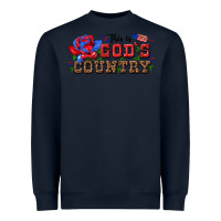Navy this is god s country Heavyweight Sweatshirt - texasbilliewilder
