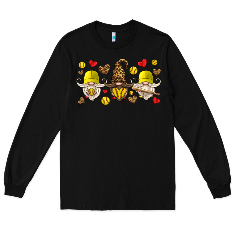 Softball Gnome Long Sleeve Tee by HRA Design Shop | Teevron