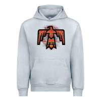 Heather Grey Red Aztec Thunderbird Urban Hoodie - Bettercallsaul