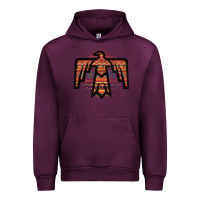 Mauve Wine Red Aztec Thunderbird Urban Hoodie - Bettercallsaul
