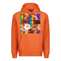 Carrot Pride lgbtq fists seamless pattern Premium Hoodie - BundleAndBundleShop