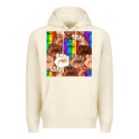Tofu Pride lgbtq fists seamless pattern Premium Hoodie - BundleAndBundleShop