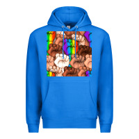 True Royal Pride lgbtq fists seamless pattern Premium Hoodie - BundleAndBundleShop