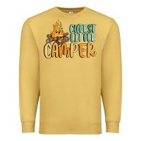 Antique Gold cutest little camper Premium Sweatshirt - MaliasSmallBusiness