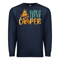 Navy cutest little camper Premium Sweatshirt - MaliasSmallBusiness
