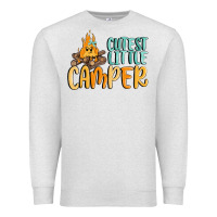 Oatmeal Heather cutest little camper Premium Sweatshirt - MaliasSmallBusiness