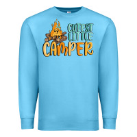 Ocean Blue cutest little camper Premium Sweatshirt - MaliasSmallBusiness