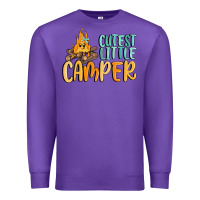 Purple cutest little camper Premium Sweatshirt - MaliasSmallBusiness