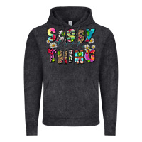 Vintage Black sassy little thing Vintage Hoodie - Zillion Design Studio