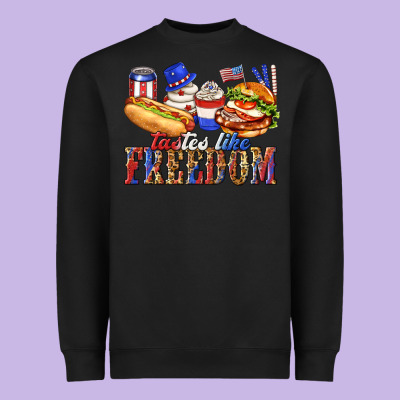 Heavyweight Sweatshirt tastes like freedom with leopard