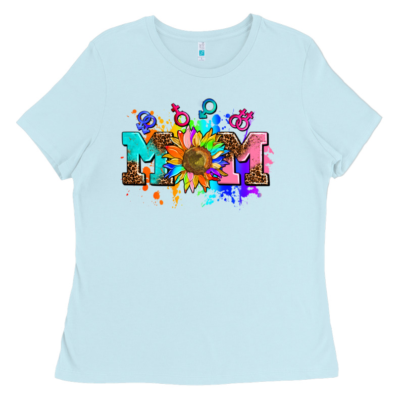 Pride Lesbian Gay Mom Sunflower Ladies Tee by AdoDesignShop | Teevron