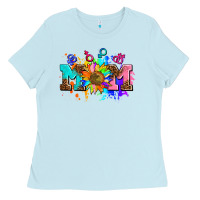 Baby Blue pride lesbian gay mom sunflower Ladies Tee - AdoDesignShop