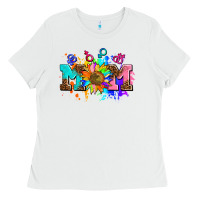 White pride lesbian gay mom sunflower Ladies Tee - AdoDesignShop