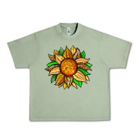 Oil Green pineapple sunflower Urban Heavy Tee - Zillion Design Studio
