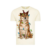 Vintage Arctic christmas lights shiba inu Vintage Tee - RanaPortraitStore