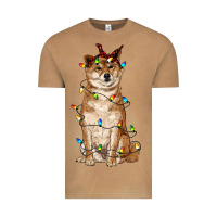Vintage Camel christmas lights shiba inu Vintage Tee - RanaPortraitStore