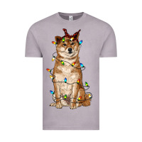 Vintage Zinc christmas lights shiba inu Vintage Tee - RanaPortraitStore