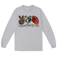 Peace Love Football Long Sleeve Tee | Teevron