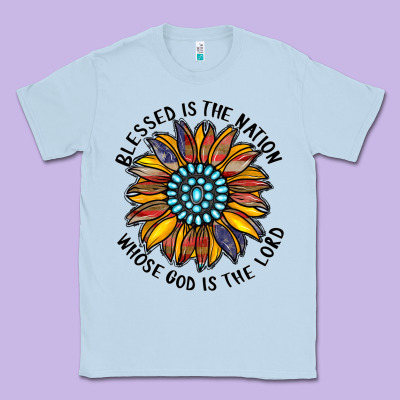 Blessed Is The Nation Whose God Is The Lord Classic Tee Designed By Cowhidedigitalart