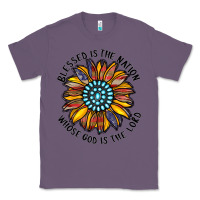 Lavender blessed is the nation whose god is the lord Classic Tee - CowhideDigitalArt