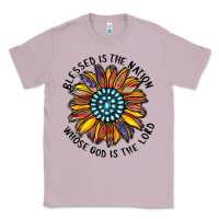 Lilac blessed is the nation whose god is the lord Classic Tee - CowhideDigitalArt