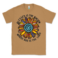 Toasted Coconut blessed is the nation whose god is the lord Classic Tee - CowhideDigitalArt
