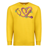 Lemon nurse heart Premium Sweatshirt - MaliasSmallBusiness