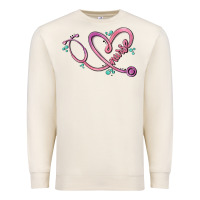 Sandshell nurse heart Premium Sweatshirt - MaliasSmallBusiness
