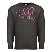 Smoke nurse heart Premium Sweatshirt - MaliasSmallBusiness
