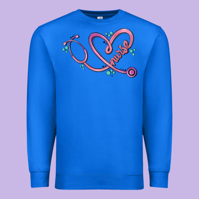 Nurse Heart Premium Sweatshirt Designed By Maliassmallbusiness