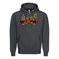 Smoke christmas truck Zipper Hoodie - JahusDesignShop