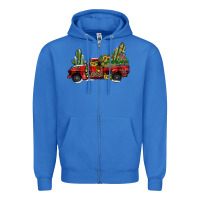 True Royal christmas truck Zipper Hoodie - JahusDesignShop