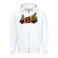White christmas truck Zipper Hoodie - JahusDesignShop