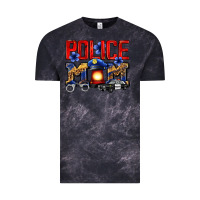 Cloud Black police mom Vintage Tee - Zillion Design Studio
