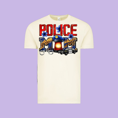 Police Mom Vintage Tee Designed By Zillion Design Studio