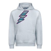 Heather Grey Purple Border Aztec Pattern Lightning Urban Hoodie - Bettercallsaul