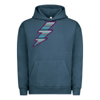 Pigment Midnight Navy Purple Border Aztec Pattern Lightning Urban Hoodie - Bettercallsaul