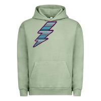 Pigment Oil Green Purple Border Aztec Pattern Lightning Urban Hoodie - Bettercallsaul