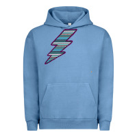 Purple Border Aztec Pattern Lightning Urban Hoodie | Teevron
