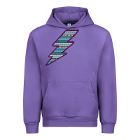 Tulip Purple Border Aztec Pattern Lightning Urban Hoodie - Bettercallsaul