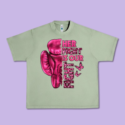 Her Fight Is Our Fight Cancer Urban Heavy Tee Designed By Texasbilliewilder