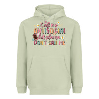 Matcha call me antisocial but please don't call me Heavyweight Hoodie - MaliasSmallBusiness
