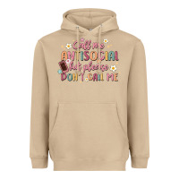 Mushroom call me antisocial but please don't call me Heavyweight Hoodie - MaliasSmallBusiness