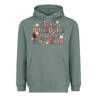 Sage call me antisocial but please don't call me Heavyweight Hoodie - MaliasSmallBusiness