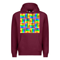 Burgundy Pride lgbtq flag and leopard with glitter seamless Premium Hoodie - BundleAndBundleShop