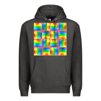 Charcoal Heather Pride lgbtq flag and leopard with glitter seamless Premium Hoodie - BundleAndBundleShop