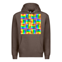 Coffee Pride lgbtq flag and leopard with glitter seamless Premium Hoodie - BundleAndBundleShop
