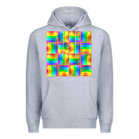 Heather Grey Pride lgbtq flag and leopard with glitter seamless Premium Hoodie - BundleAndBundleShop