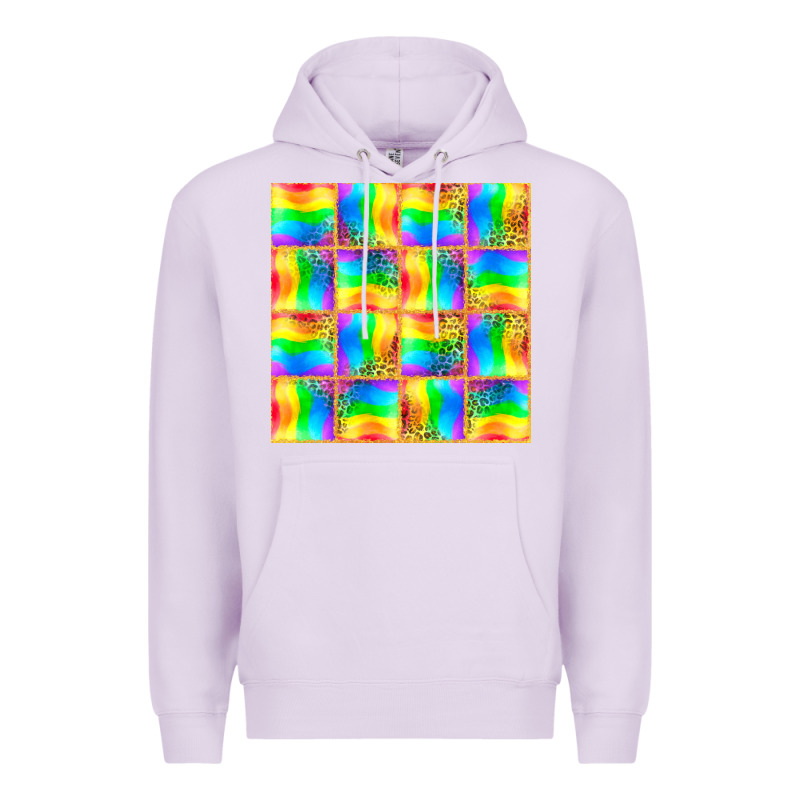 Pride Lgbtq Flag And Leopard With Glitter Seamless Premium Hoodie by BundleAndBundleShop | Teevron